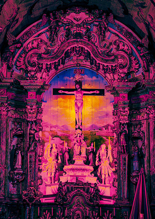 PINK JESUS -  PRINT FINE ART
